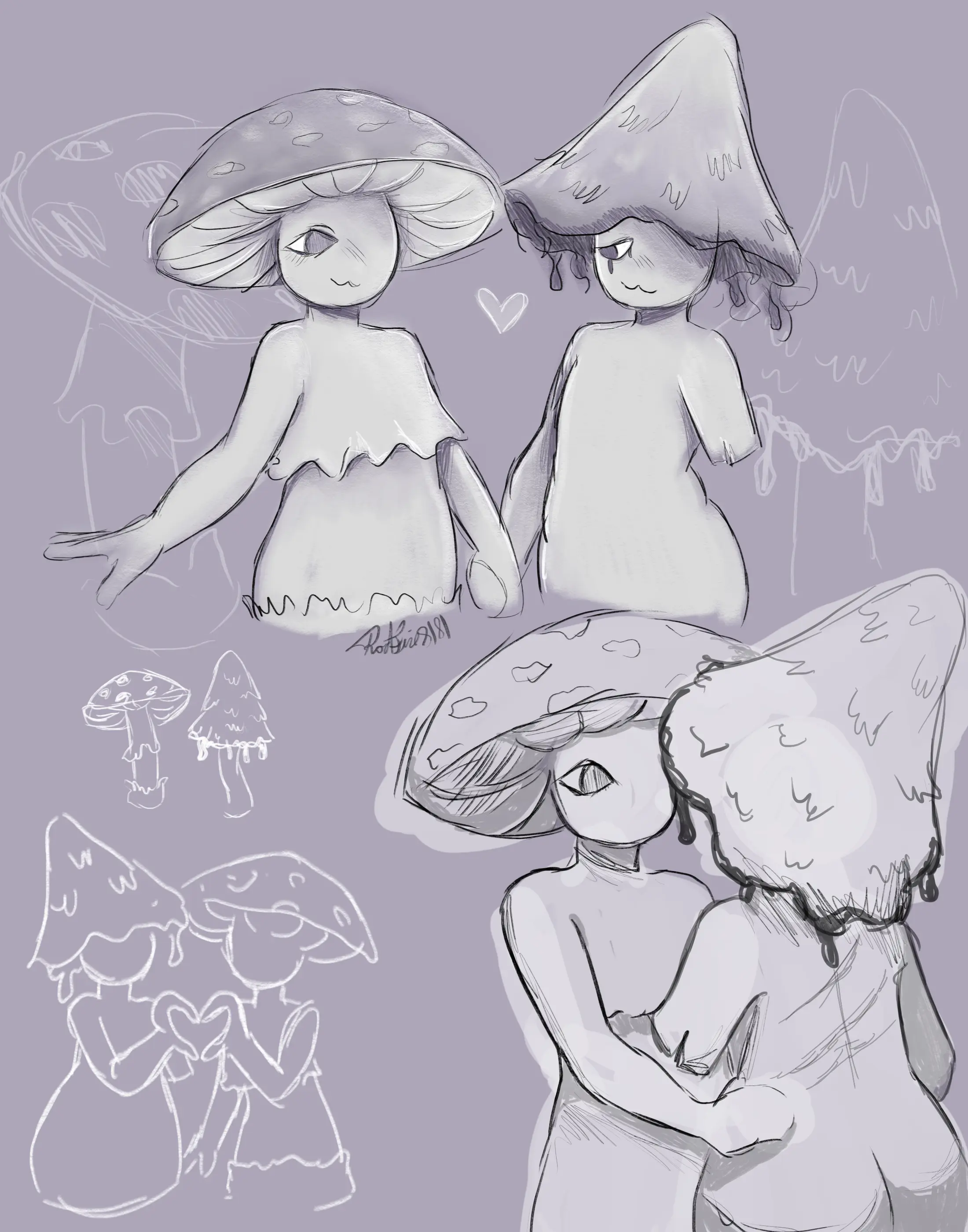 Inkle and Izz Sketch Page.